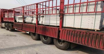 丽江 白麻荔枝面外墙干挂，工厂装车日常