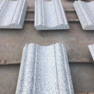 丽江 白麻花岗岩光面别墅线条