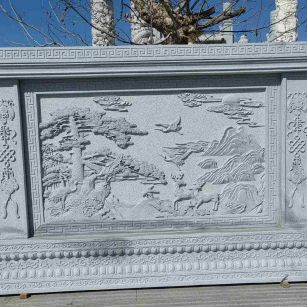 丽江 芝麻白大型照壁，屏风，影壁