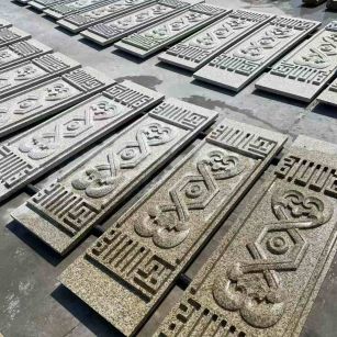 丽江 黄金麻花岗岩外墙雕刻板