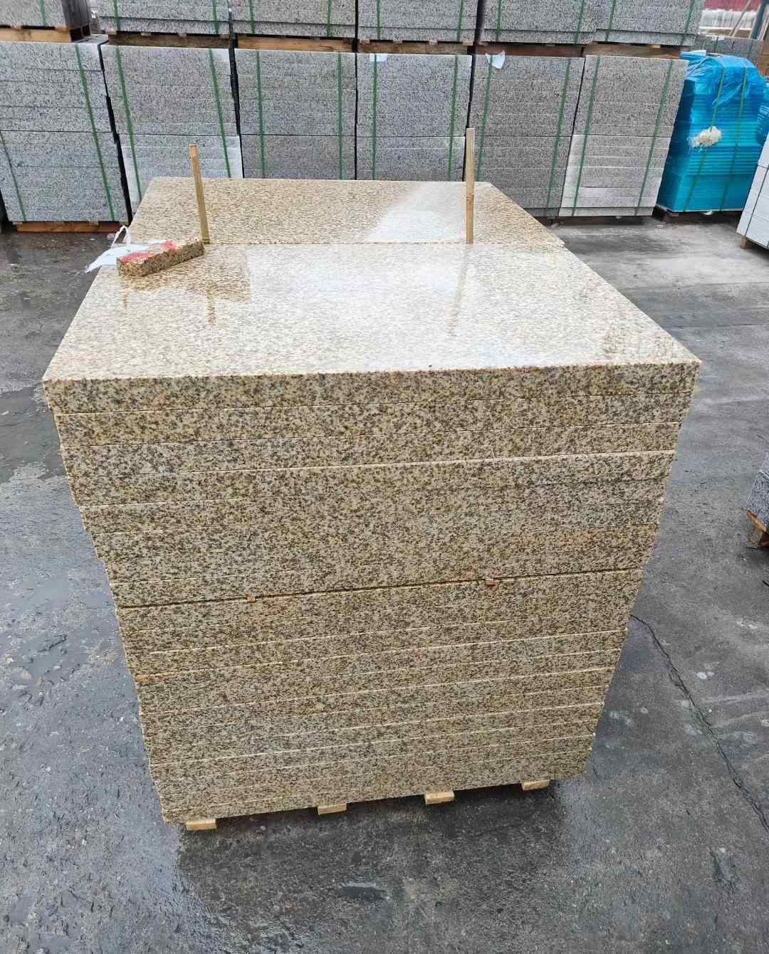 丽江 湖北黄金麻花岗岩石材荔枝面外墙石材