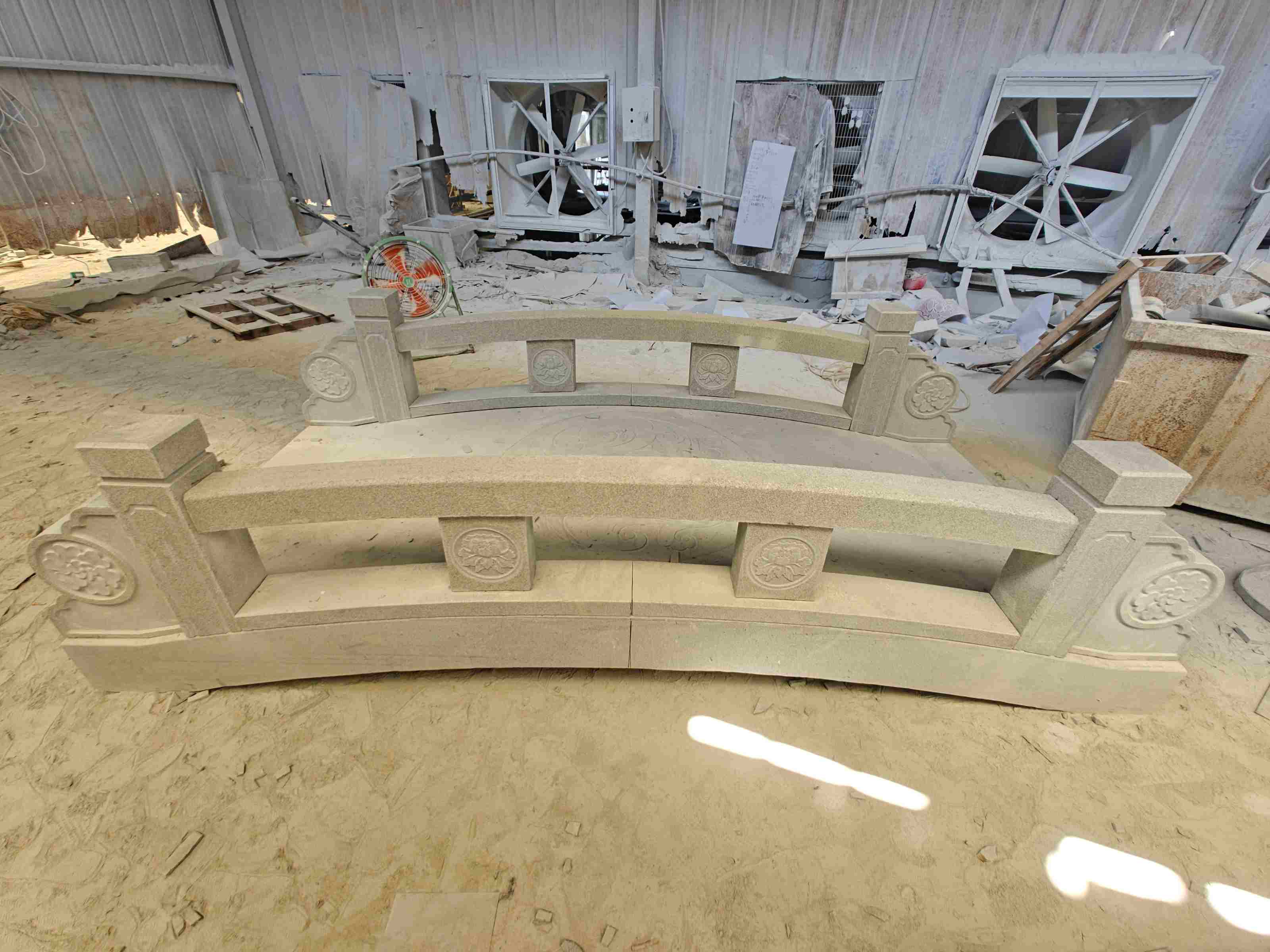 丽江 芝麻灰花岗岩异形加工-拱桥，石桥