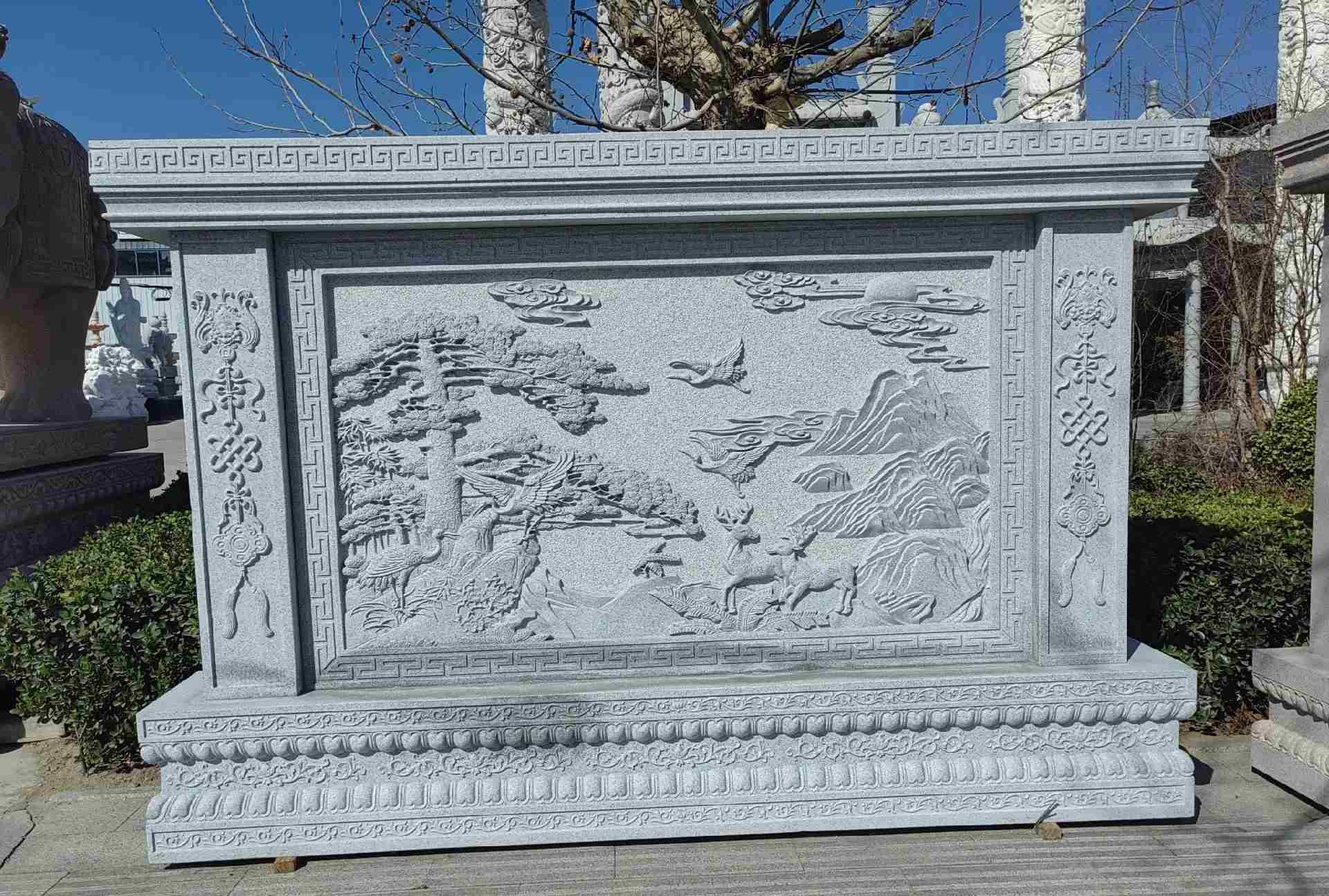 丽江 芝麻白大型照壁，屏风，影壁